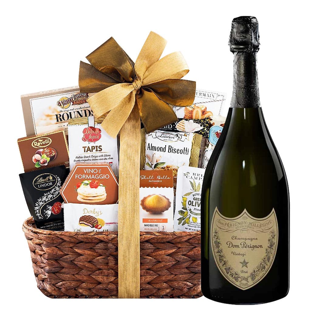 Dom Perignon Brut Champagne Gift Basket