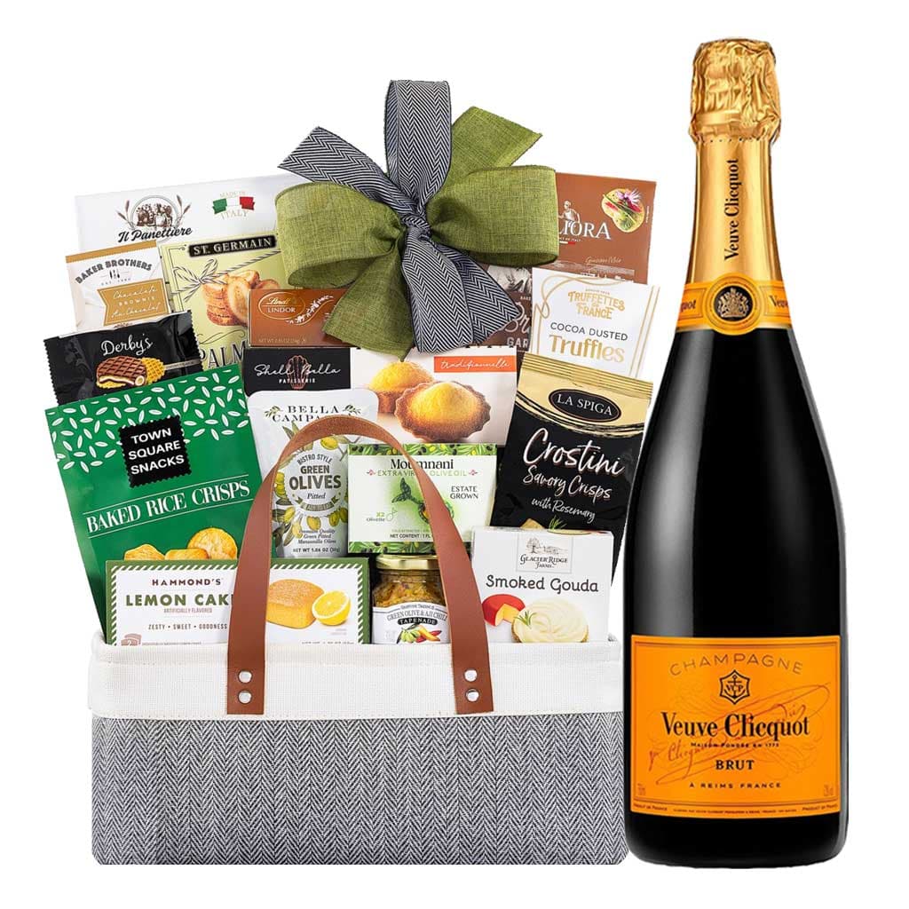 Connoisseur Veuve Clicquot Champagne Gift Basket