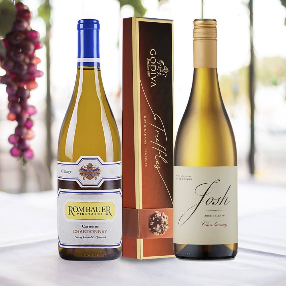 Josh Cellars & Rombauer Chardonnay Wine Gift Set