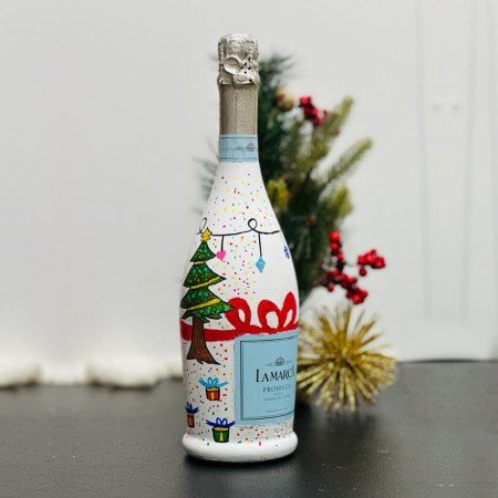 Christmas Special Hand-Painted La Marca Prosecco