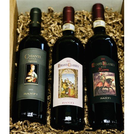 Banfi Chianti Tuscany Red Wine Trio Gift Set