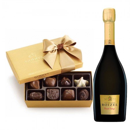 Boizel Grand Vintage Brut with Godiva 8 PC