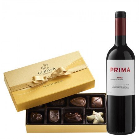 Bodegas y Vinedos Maurodos Prima Toro And Godiva Gift Box