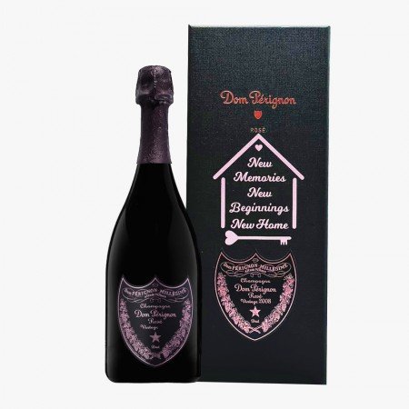 Personalized Dom Perignon Rose Champagne