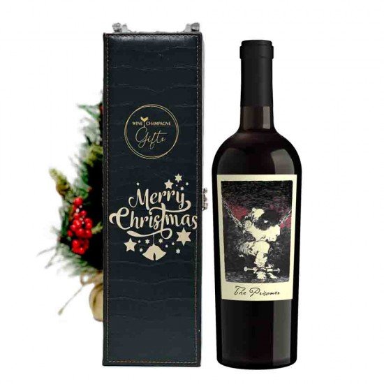 Personalized Merry Christmas The Prisoner Red Blend Wine Box