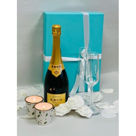 Krug Grande Cuvée And Tiffany & Co. Champagne Flutes Set