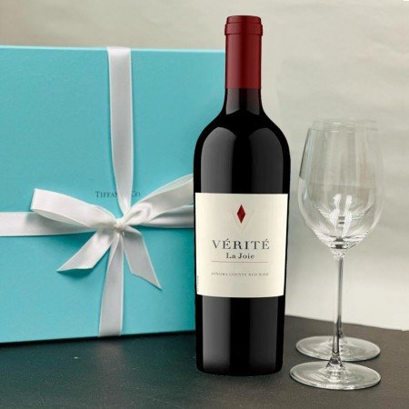 Vérité Cabernet La Joie 2018 And Tiffany Red Wine Glasses