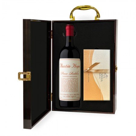 Austin Hope Cabernet Sauvignon Wine And Godiva 8 Pc Gift