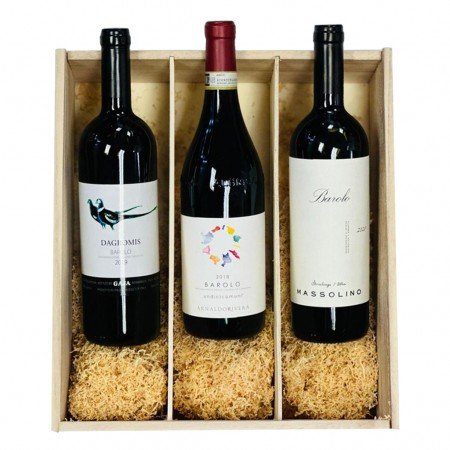 Barolo Italian Red Wine Gift Set – 3 Bottles Pack