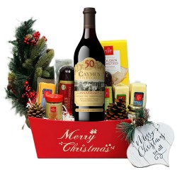 Caymus Napa Valley Wine Christmas Basket