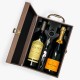 Caymus Cabernet Wine And Veuve Clicquot Brut Champagne Wooden Gift Box