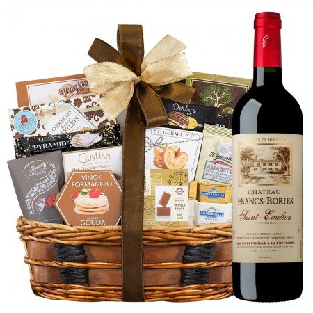 Chateau Francs Bories Saint Emilion French Wine And Gourmet Gift Basket