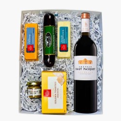 Chateau Haut Pasquet Bordeaux Blanc And Cheese Gift Box