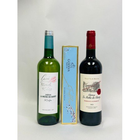 Chateau La Mothe Du Barry Bordeaux Red & White Wine Gift Set