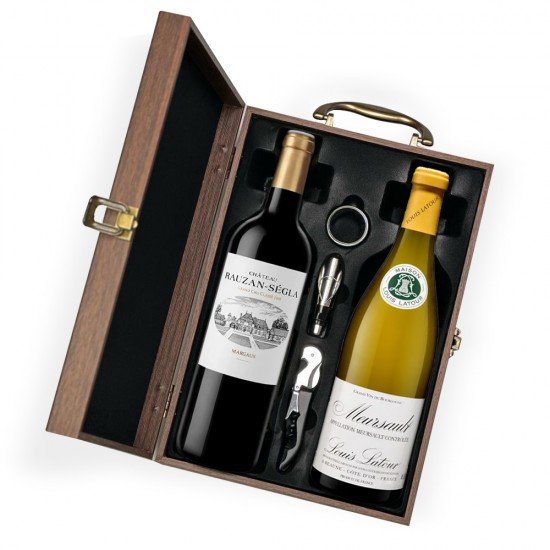 Chateau Rauzan Segla And Louis Latour Meursault Wine Gift Box