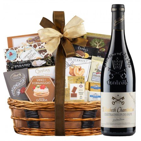 Elisabeth Chambellan Vieilles Vignes Chateauneuf-du-Pape And Bon Appetit Gift Basket