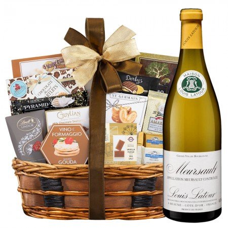 Louis Latour Meursault White Wine And Bon Appetite Gift Basket