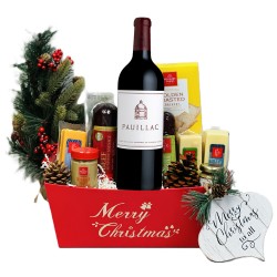 Merry Christmas Le Pauillac de Chateau Latour Wine Basket