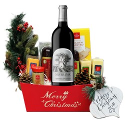 Merry Christmas Silver Oak Alexander Valley Wine Basket