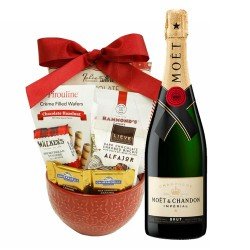 Moet & Chandon And Chocolate Gift Basket