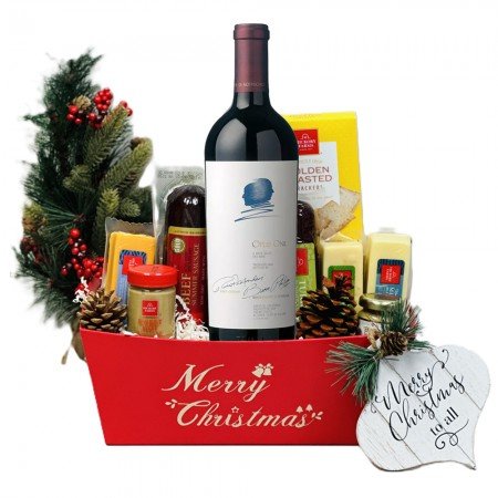 Opus One Wine Christmas Gift Basket 