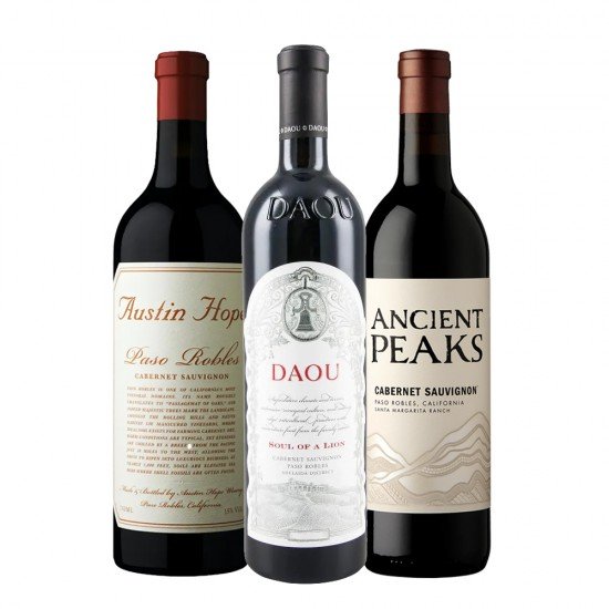 Paso Robles Cabernet Sauvignon Wine Trio Gift Set