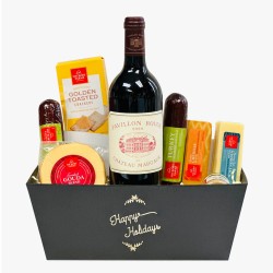 Pavillon Rouge du Chateau Margaux And Holiday Wine Gift Basket