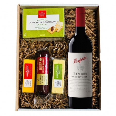 Penfolds Bin 389 Cabernet Shiraz Red Wine And Cheese Gift Box