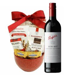 Penfolds Bin 407 Cabernet Sauvignon With Godiva Gift Basket 