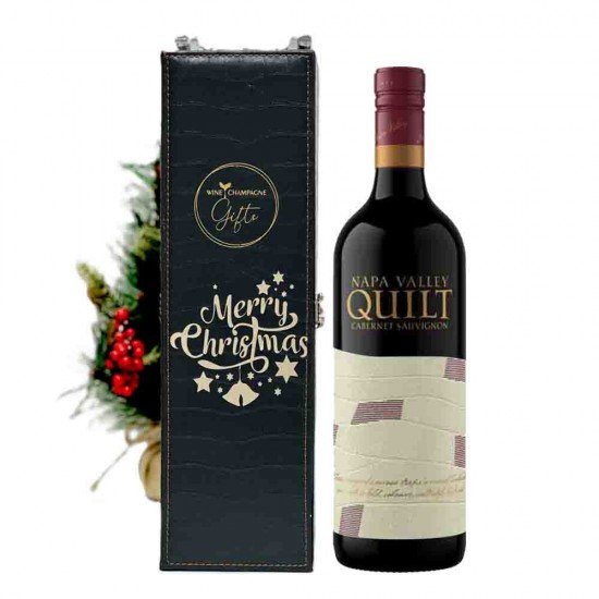 Personalized Quilt Cabernet Sauvignon Napa Valley Wine Gift Box