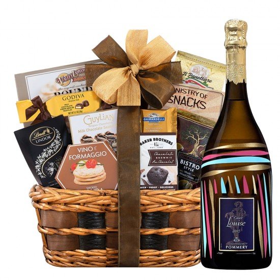 Pommery Cuvee Louise Bon Appetit Champagne Gift Basket