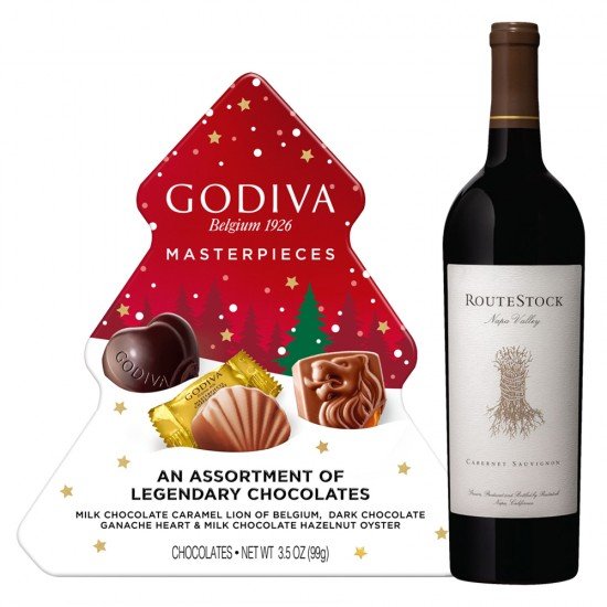 RouteStock Napa Valley Cabernet Sauvignon Wine And Godiva Masterpieces Gift Set