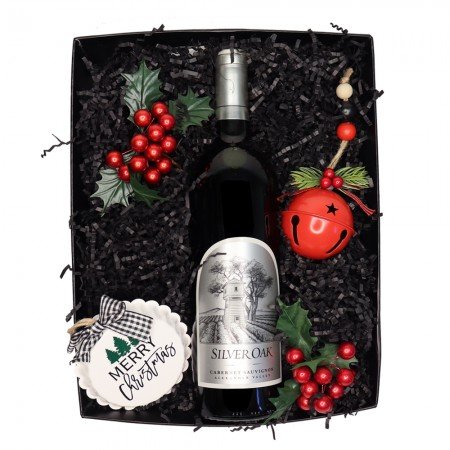 Silver Oak Alexander Valley Wine Christmas Gift Basket