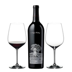 Silver Oak Napa Valley Cabernet And Riedel Wine Glass Set