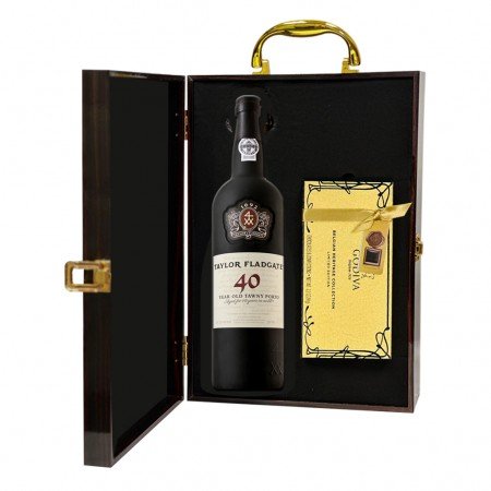 Taylor Fladgate 40 Year Old Tawny Wine And Godiva Gift Set