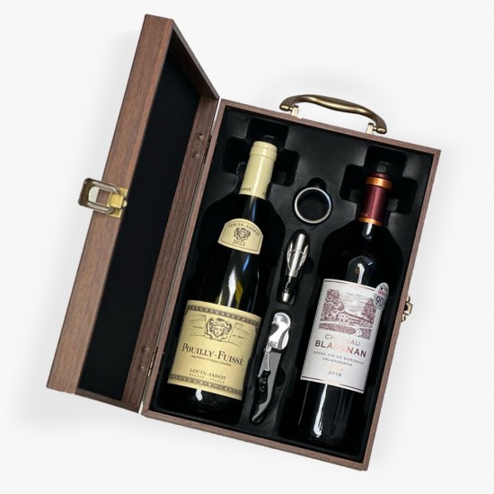 French Château Blaignan Red Wine And Louis Jadot White Wine Gift Set