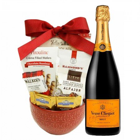 Veuve Clicquot And Chocolates Gift Basket