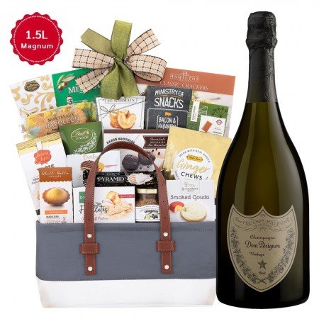 Dom Perignon Gourmet Delight Gift Basket with 1.5L bottle of Champagne