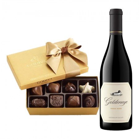 Goldeneye Anderson Valley Pinot Noir With Godiva 8 Pc