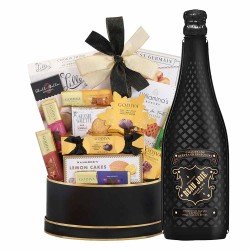 Beau Joie Sugar King Demi-Sec With Gold Celebration Gift Basket