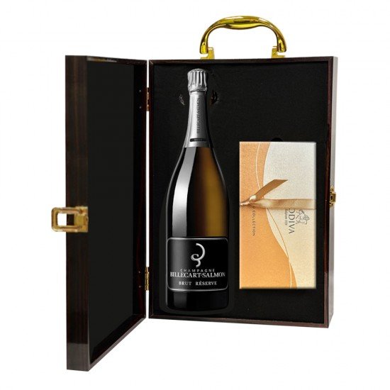 Billecart-Salmon Brut Reserve And Godiva 8 Pc Chocolate Gift Box