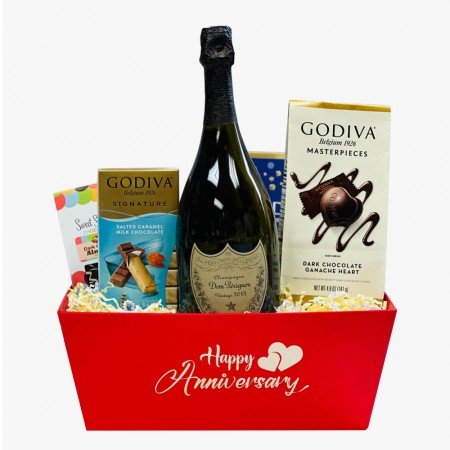 Dom Perignon Anniversary Gift Basket