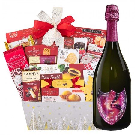 Dom Perignon Lady Gaga Rose Holiday Gift Basket