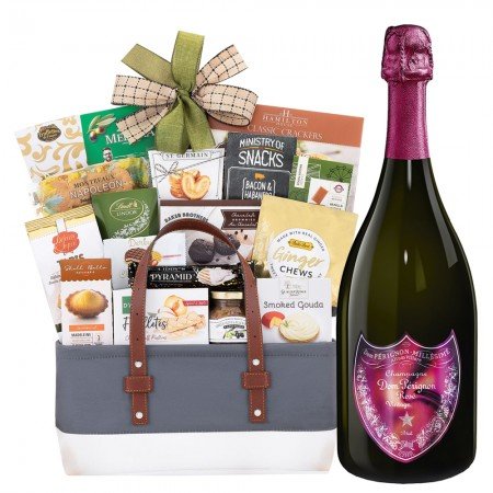 Dom Perignon Lady Gaga Rose Gourmet Delight Gift Basket