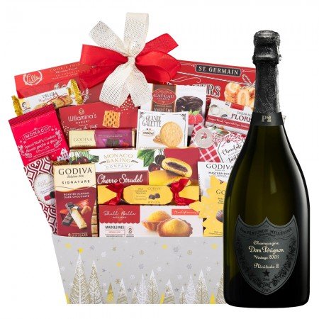 Dom Perignon Plenitude 2 (P2) And Godiva Gift Basket