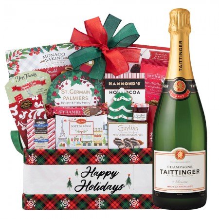 Holiday Season's Special Taittinger Champagne  Gift Basket