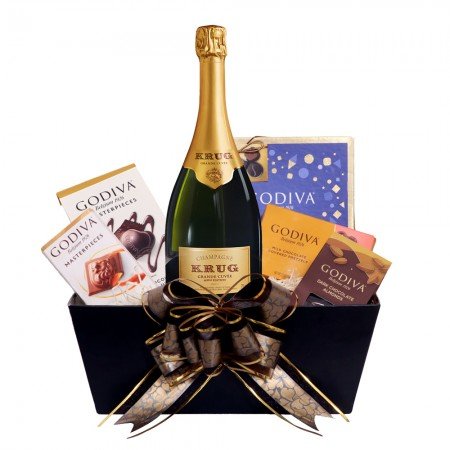 Krug Grande Cuvee Champagne Gift Basket