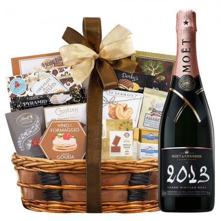 Moet & Chandon Vintage 2013 With Bon Appetit Gourmet Gift Basket