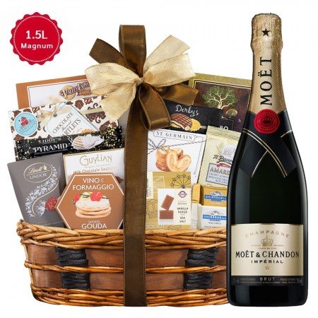 Moet & Chandon Impérial Brut Magnum And Bon Appetit Champagne Gift Basket