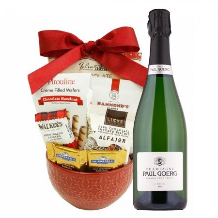 Paul Goerg Premier Cru Brut Champagne Gift Basket